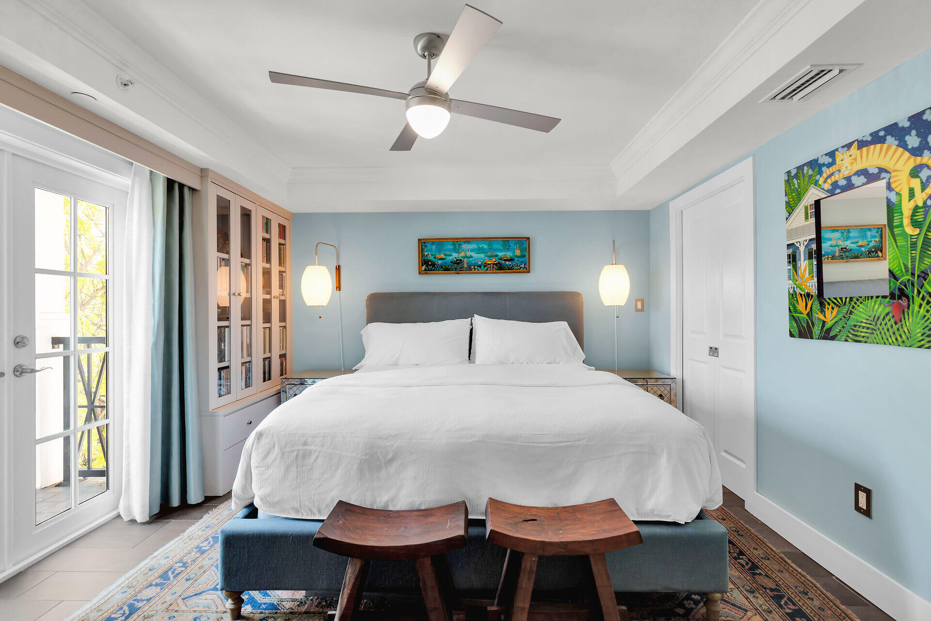 141 Simonton Street Key West, FL 33040 - Photo 20 of 49 a large white bed in a bedroom next to a window