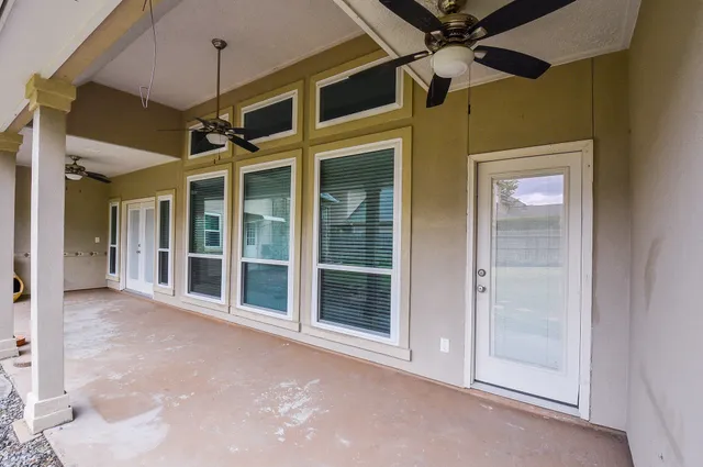 a view of an entryway of a house
