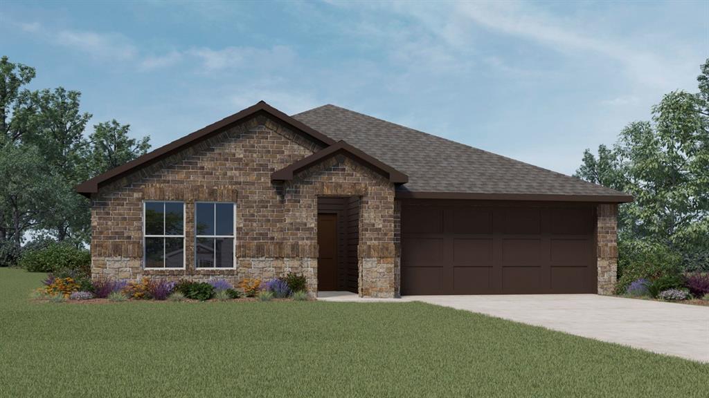 628 Dunham Road Farmersville, TX 75442 - Photo 1 of 36 Brick and stone veneer exterior, composition shingle roof, two-car garage, and established landscaping