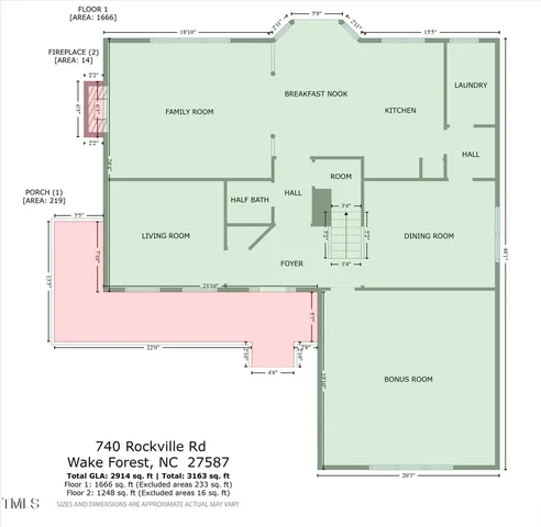 $469,000 | 740 Rockville Road, Wake Forest, NC 27587