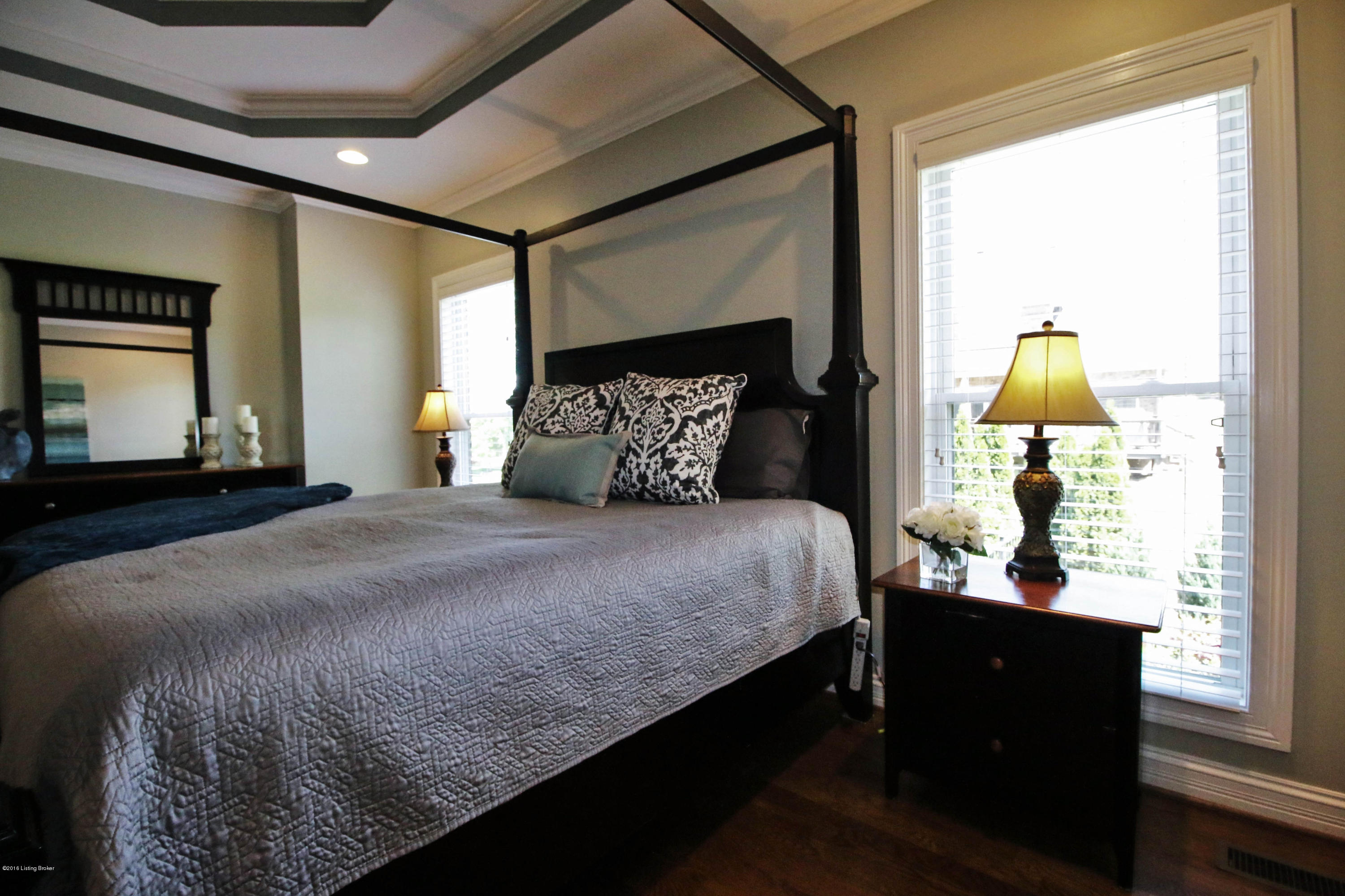 2904 Doe Ridge Court Prospect, KY 40059 - Photo 50 of 86 The master bedroom boasts a multi-tray ceiling and lit with recessed lighting and a fan-light combination.