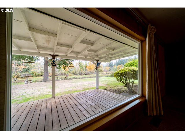 628 13th Street Lyons, OR 97358 - Photo 9 of 32 a view of backyard with large tree