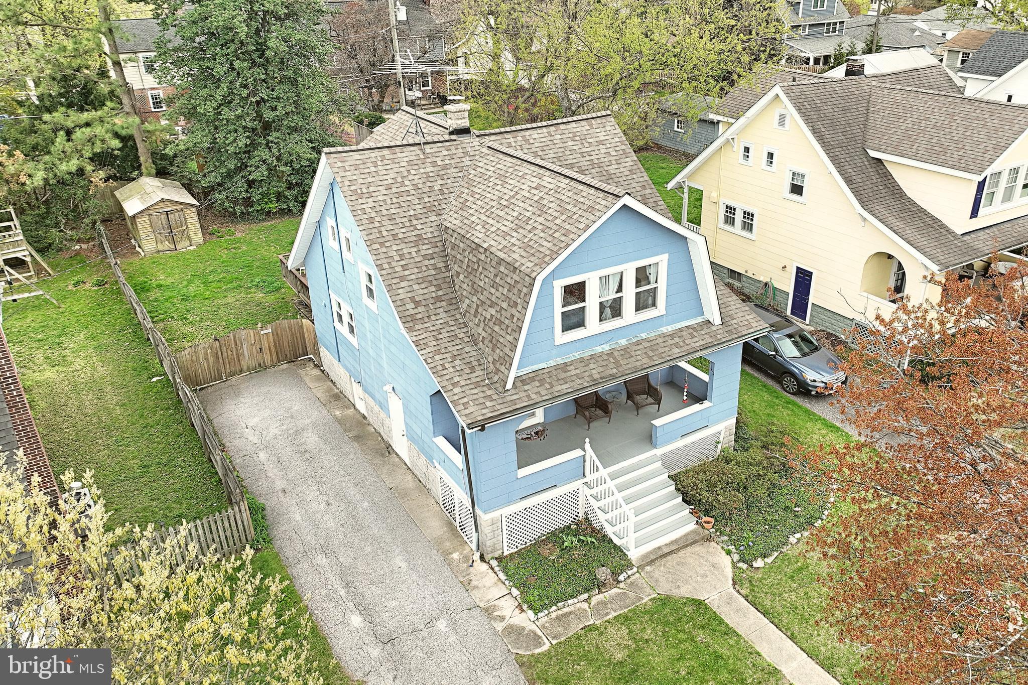 615 Dunkirk Road Baltimore, MD 21212 - Photo 3 of 45 a aerial view of a house with a yard