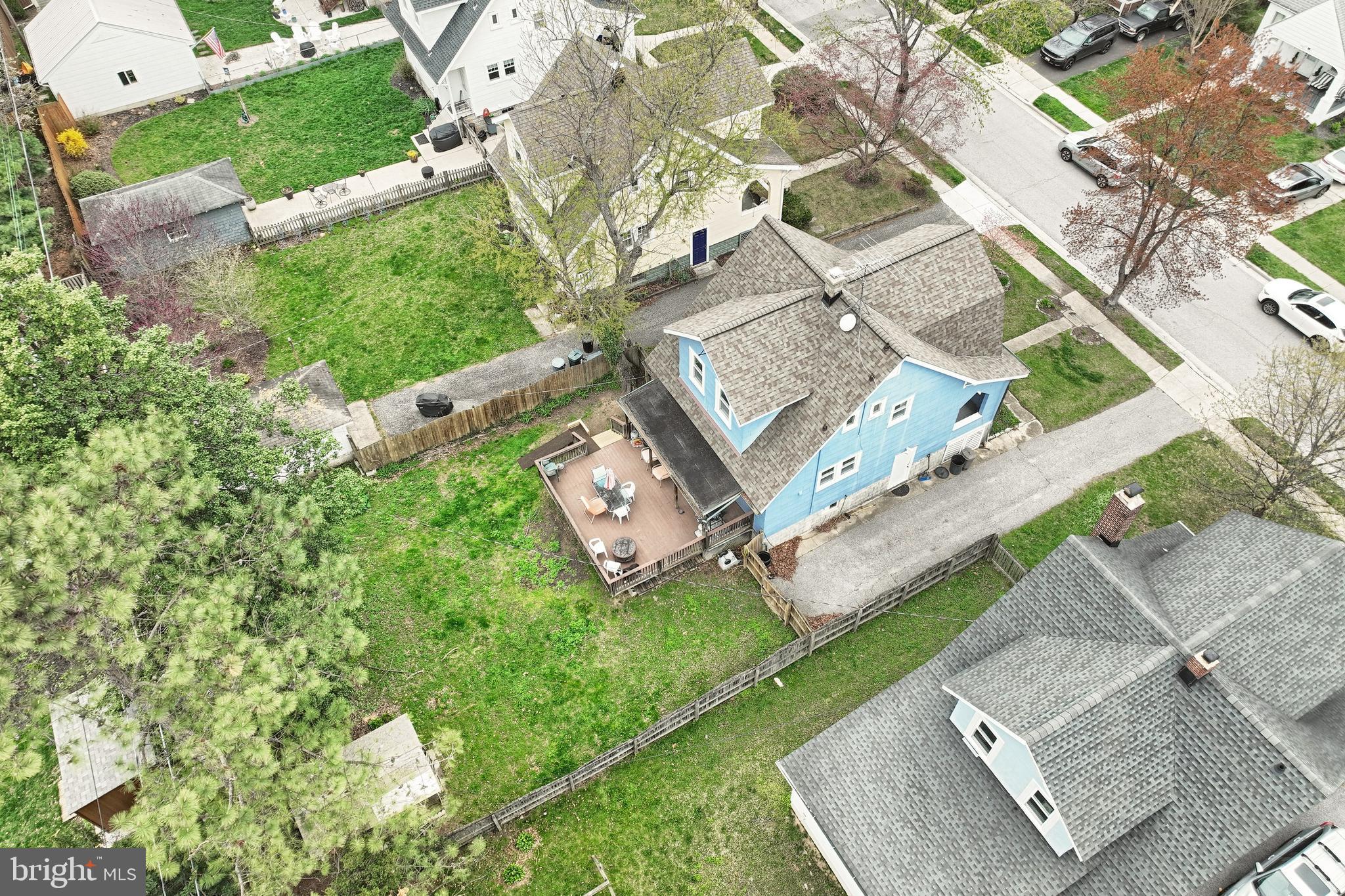 615 Dunkirk Road Baltimore, MD 21212 - Photo 33 of 45 an aerial view of a house with a yard and garden
