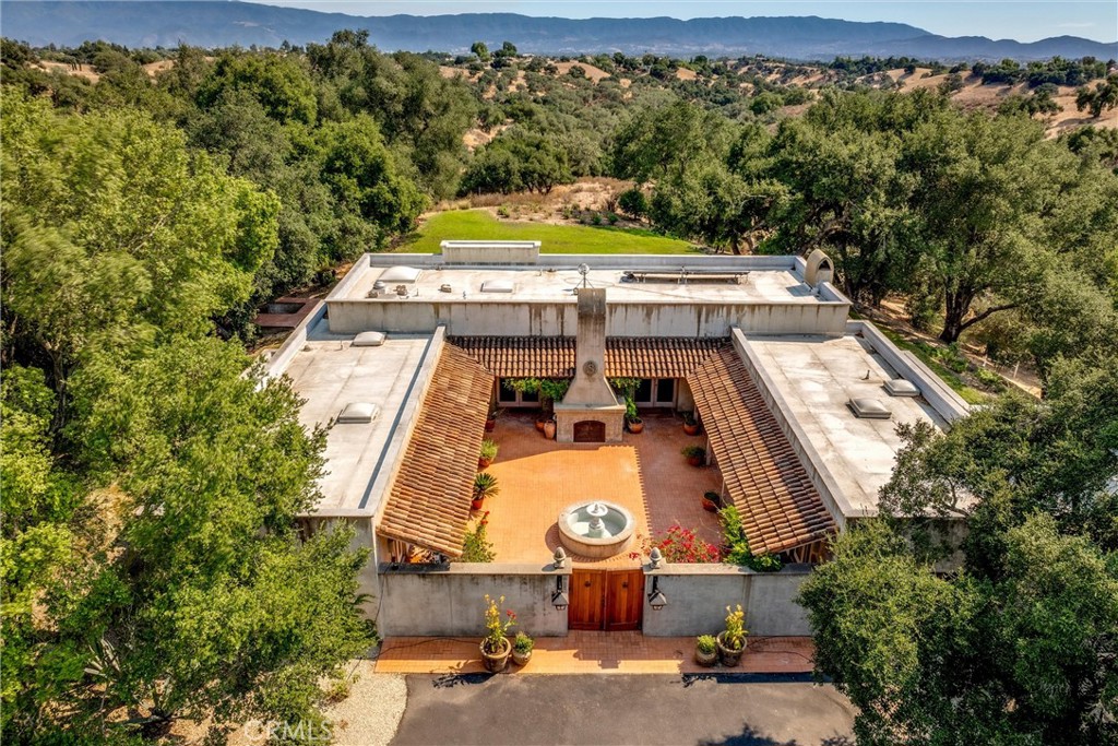 3595 West Oak Trail Road Santa Ynez, CA 93460 - Photo 8 of 60 an aerial view of a house with swimming pool