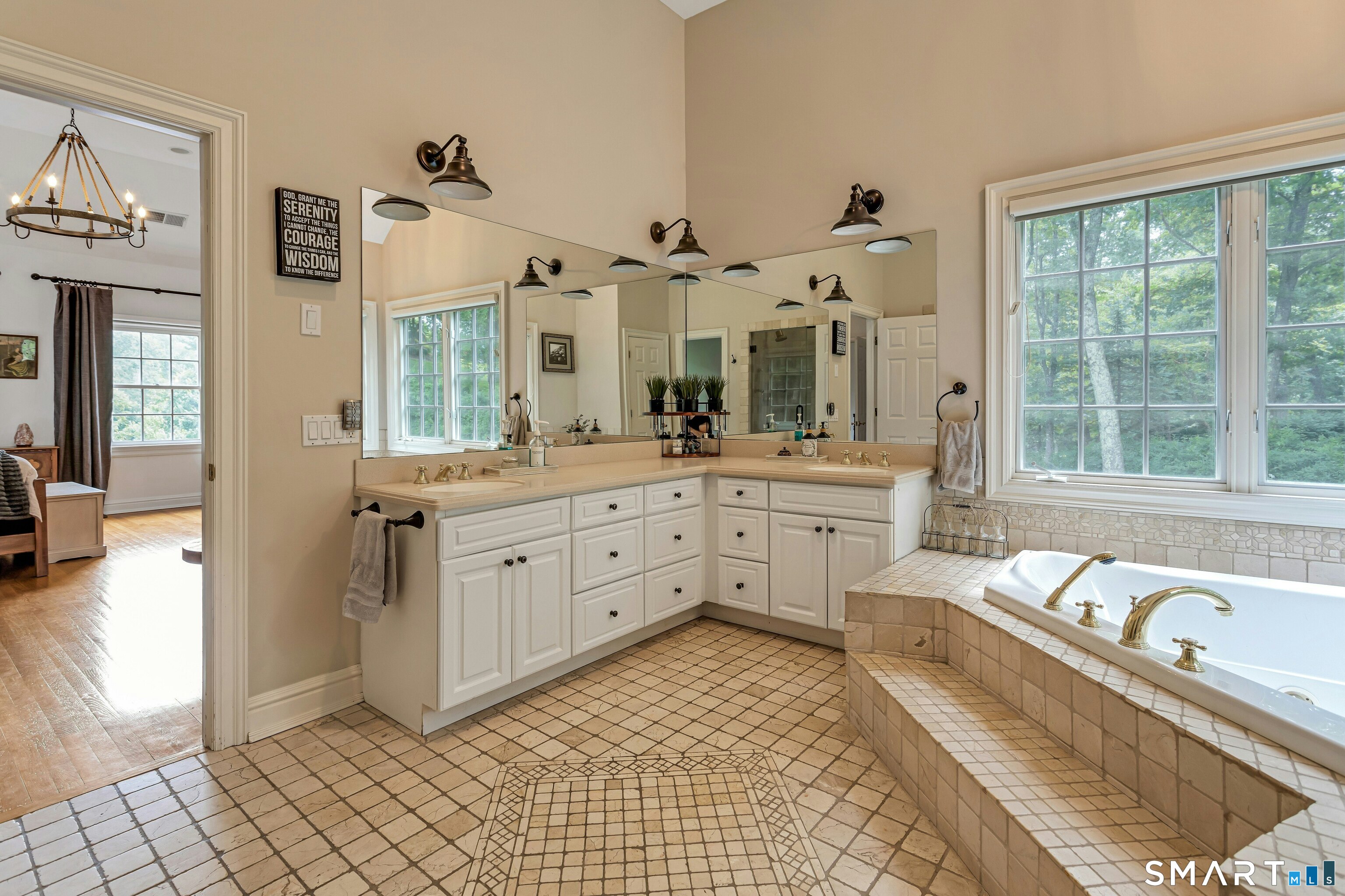 14 Turtle Ridge Court Ridgefield, CT 06877 - Photo 24 of 40 Primary Suite Spa Bathroom with Soaking Tub & Oversized Shower