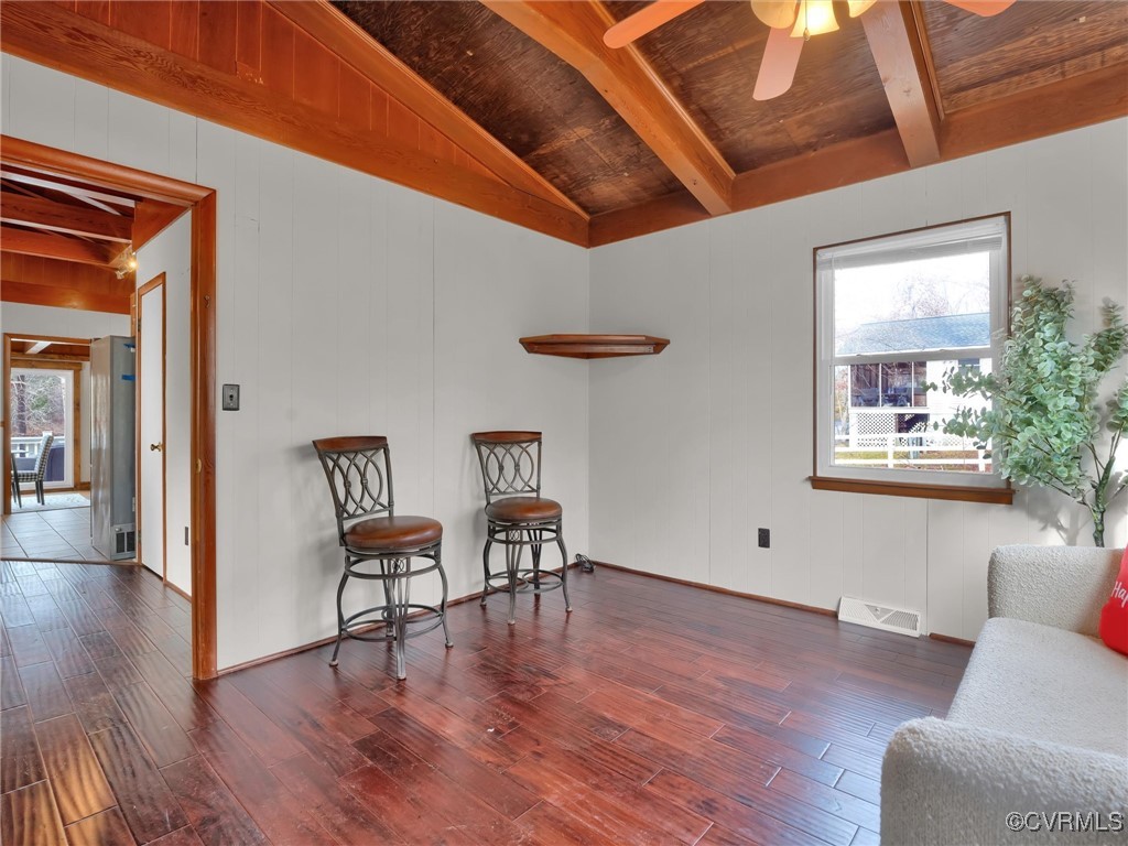 3 Lakeside Drive Columbia, VA 23038 - Photo 19 of 49 Sitting room with vaulted ceiling with beams, dark