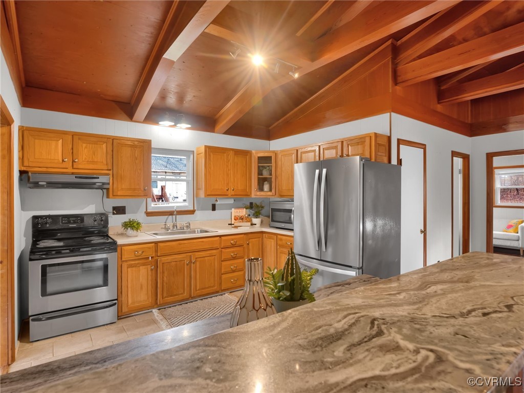 3 Lakeside Drive Columbia, VA 23038 - Photo 21 of 49 Kitchen with light tile patterned flooring, applia