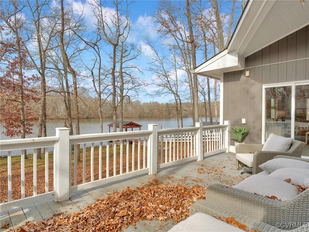3 Lakeside Drive Columbia, VA 23038 - Photo 47 of 49 Wooden deck featuring a water view