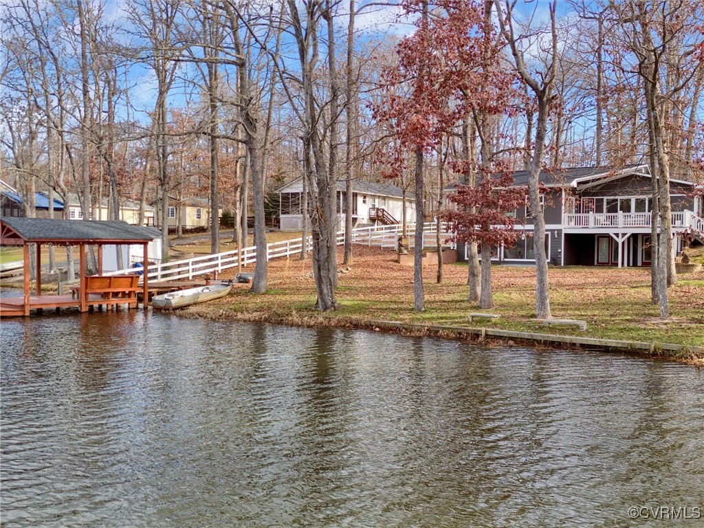 3 Lakeside Drive Columbia, VA 23038 - Photo 8 of 49 View of water feature featuring a boat dock