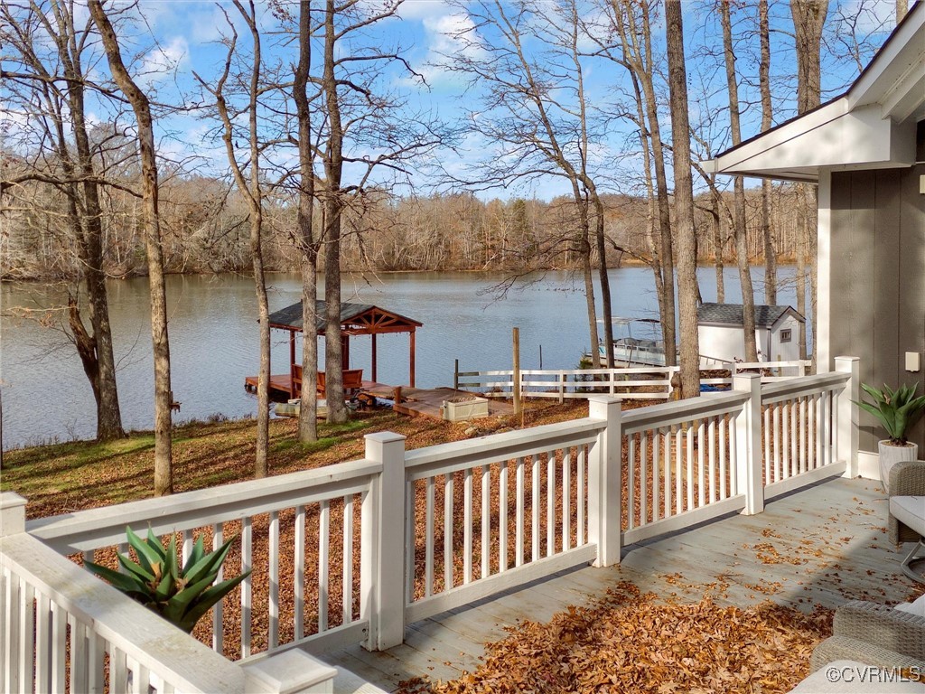 3 Lakeside Drive Columbia, VA 23038 - Photo 9 of 49 Deck featuring a water view