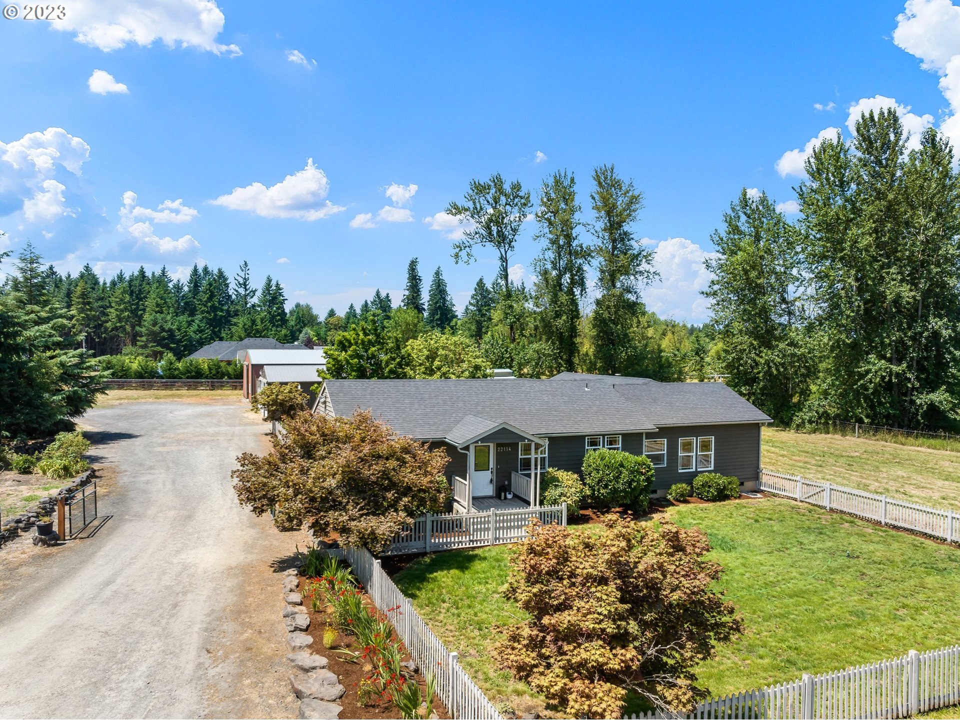 22114 Northeast 29th Avenue Ridgefield, WA 98642 - Photo 4 of 46 a view of a house with pool and a yard