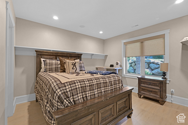 165 East 1550th South Perry, UT 84302 - Photo 24 of 26 Bedroom featuring light hardwood / wood-style flooring