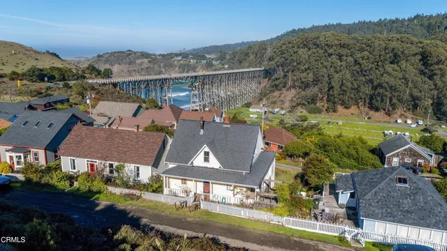 an aerial view of multiple house