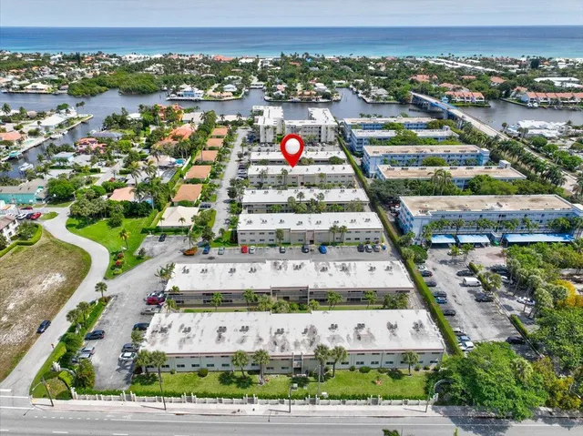 an aerial view of a city