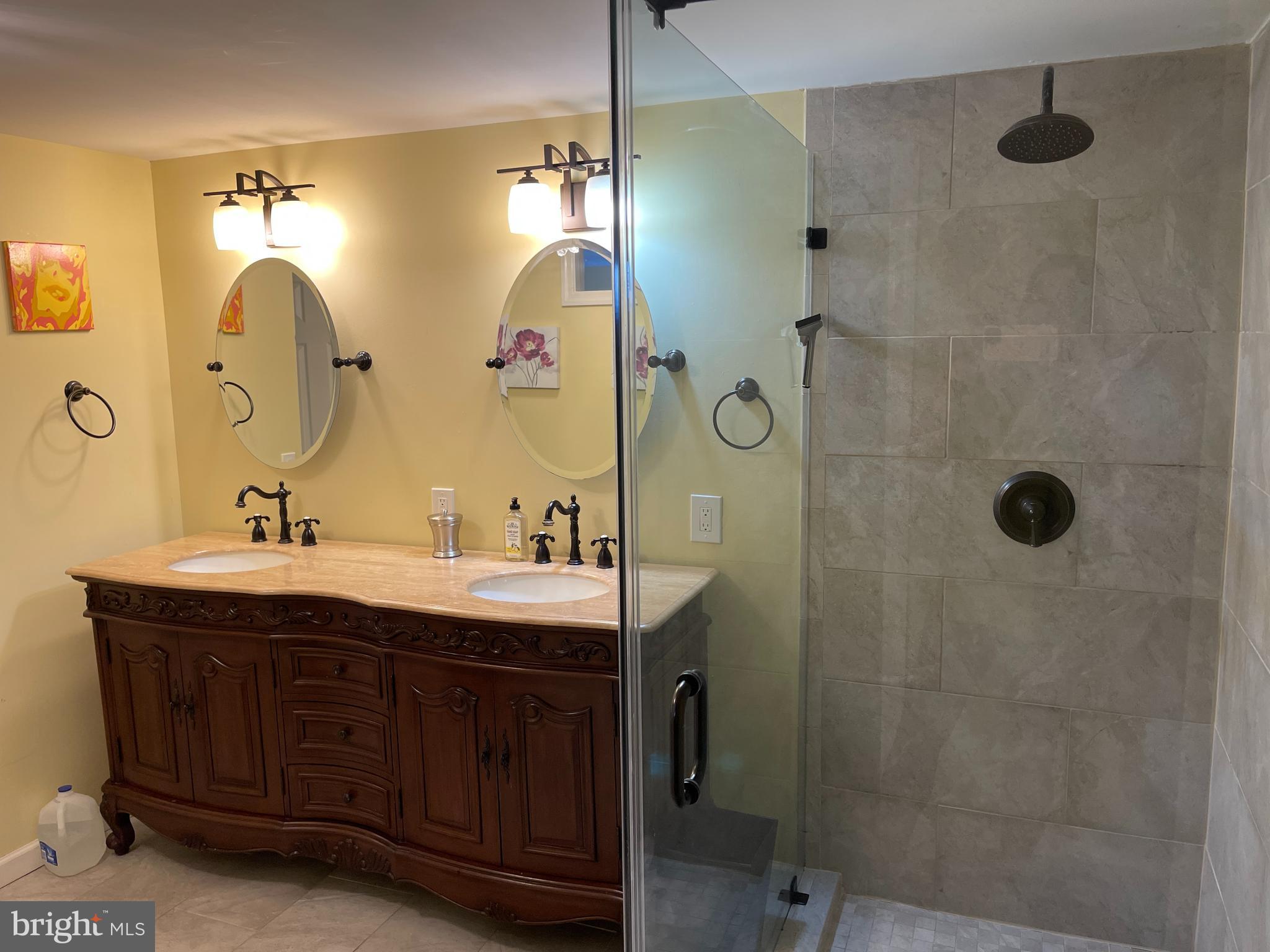 15 Chestnut Street Princeton, NJ 08542 - Photo 10 of 18 a bathroom with a double vanity sink mirror and double