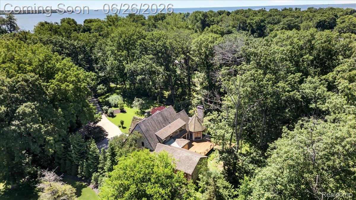 29498 East River Road Grosse Ile, MI 48138 - Photo 59 of 66 Aerial View of 29489 E River Road, Grosse Ile ~ A Certified Wildlife Habitat