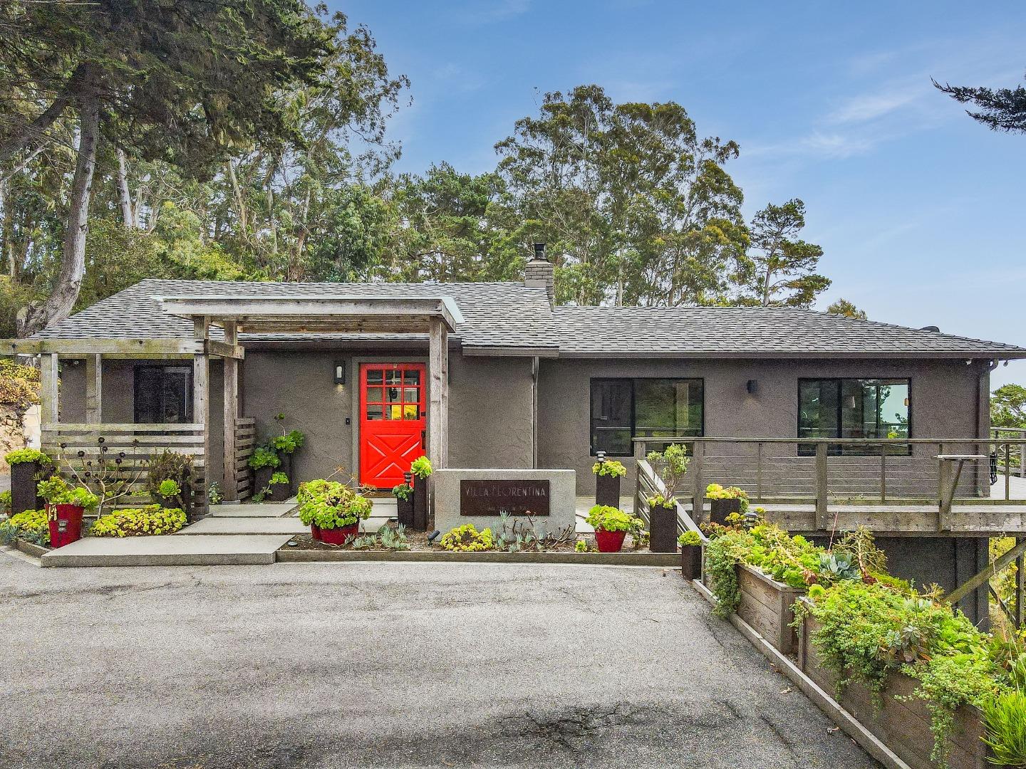 190 Upper Walden Road Carmel, CA 93923 - Photo 25 of 34 front view of a house with an outdoor space