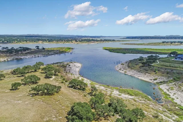 a view of a lake with outdoor space