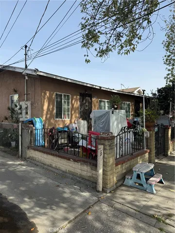 an outdoor space view with a patio