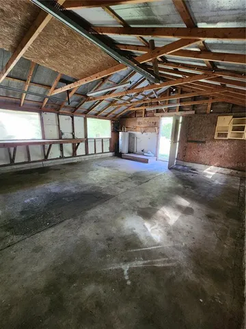 a view of a room with an empty space