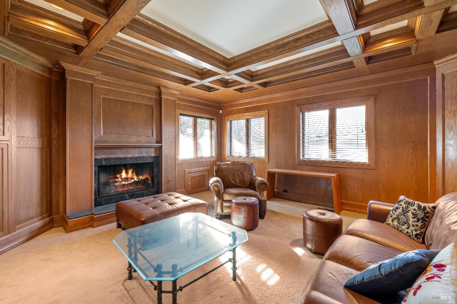 3295 Warm Springs Road Glen Ellen, CA 95442 - Photo 9 of 37 a living room with furniture a fireplace and a window