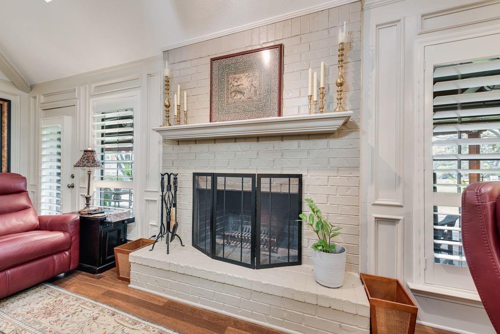 802 Riva Ridge Wylie, TX 75098 - Photo 5 of 39 a living room with furniture and a fireplace