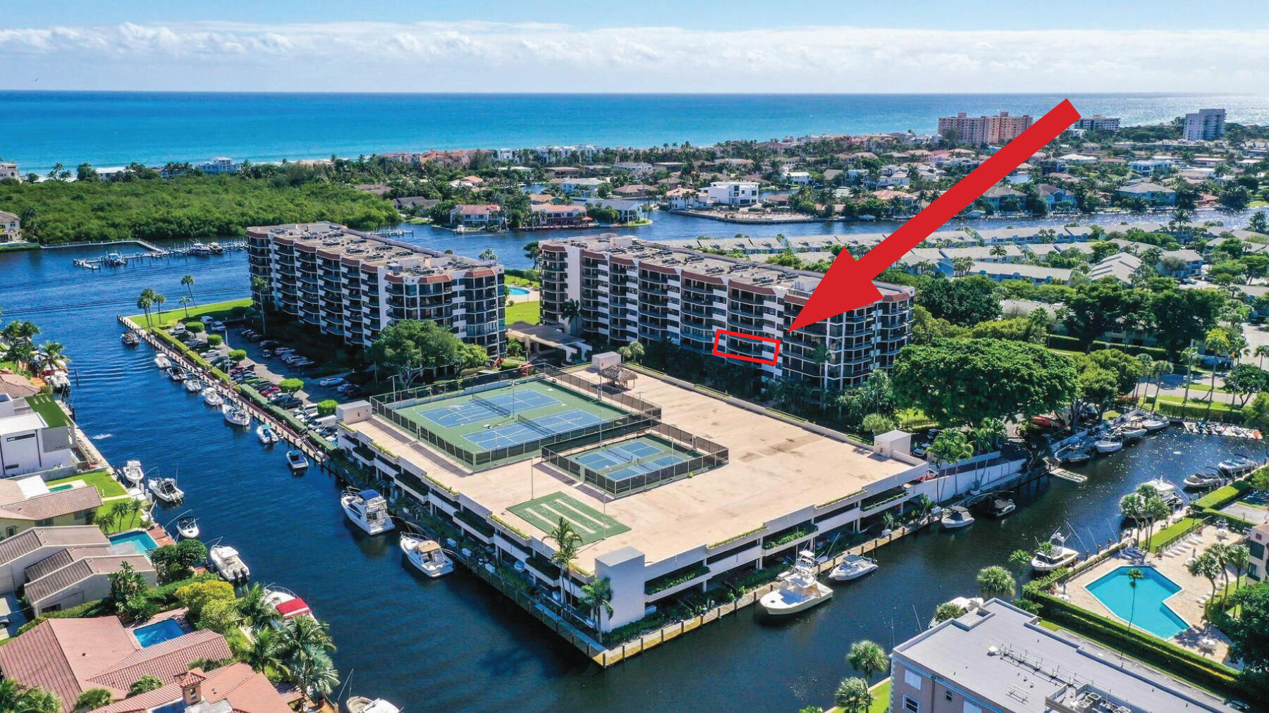 859 Jeffery Street, Unit 404 Boca Raton, FL 33487 - Photo 27 of 39 404-2-Aerial-Outline