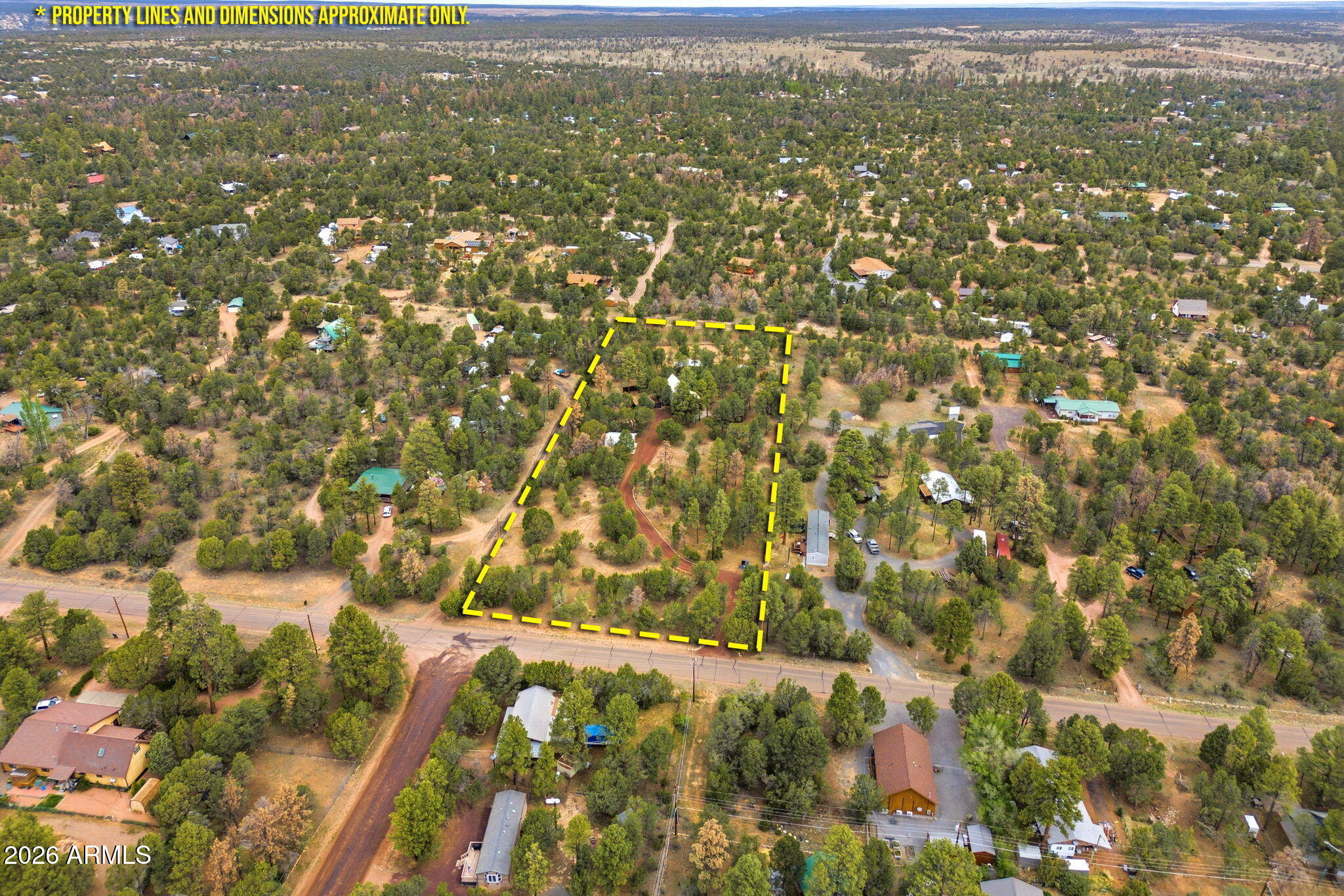 3072 Chevelon Road Overgaard, AZ 85933 - Photo 42 of 51 APPROXIMATE LOT LIINES