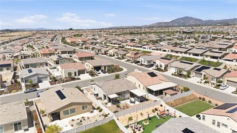 an aerial view of residential building with outdoor space