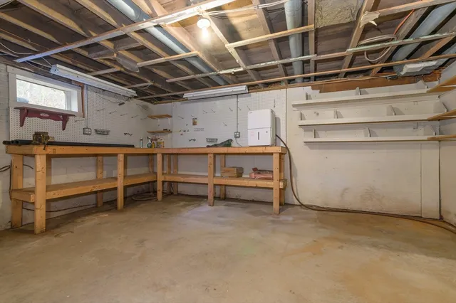 a view of a room with racks