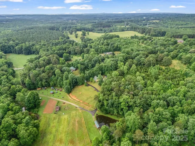 a view of a lush green field