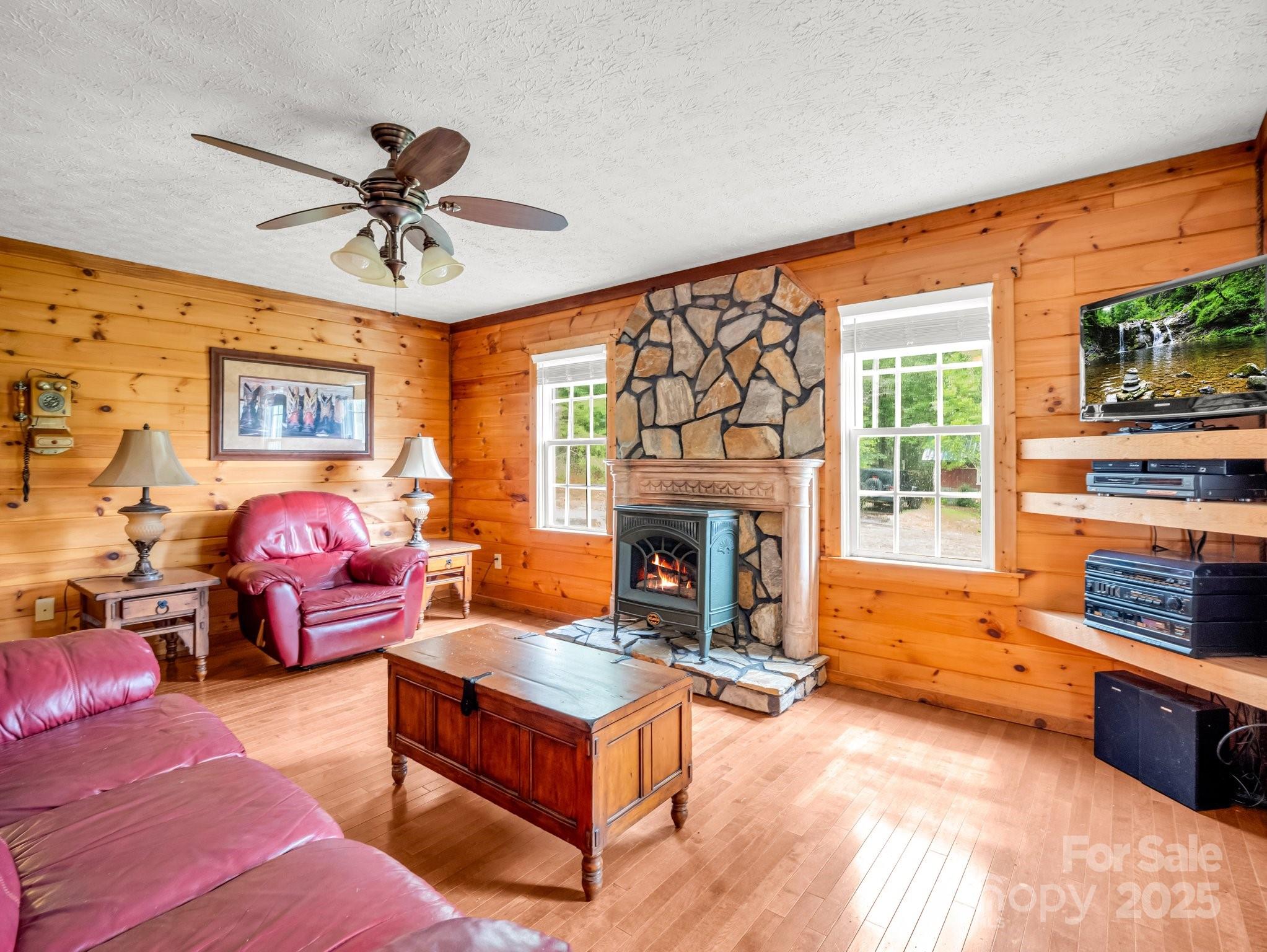 4086 Big Island Road Rutherfordton, NC 28139 - Photo 5 of 47 a living room with furniture fireplace and a flat screen tv