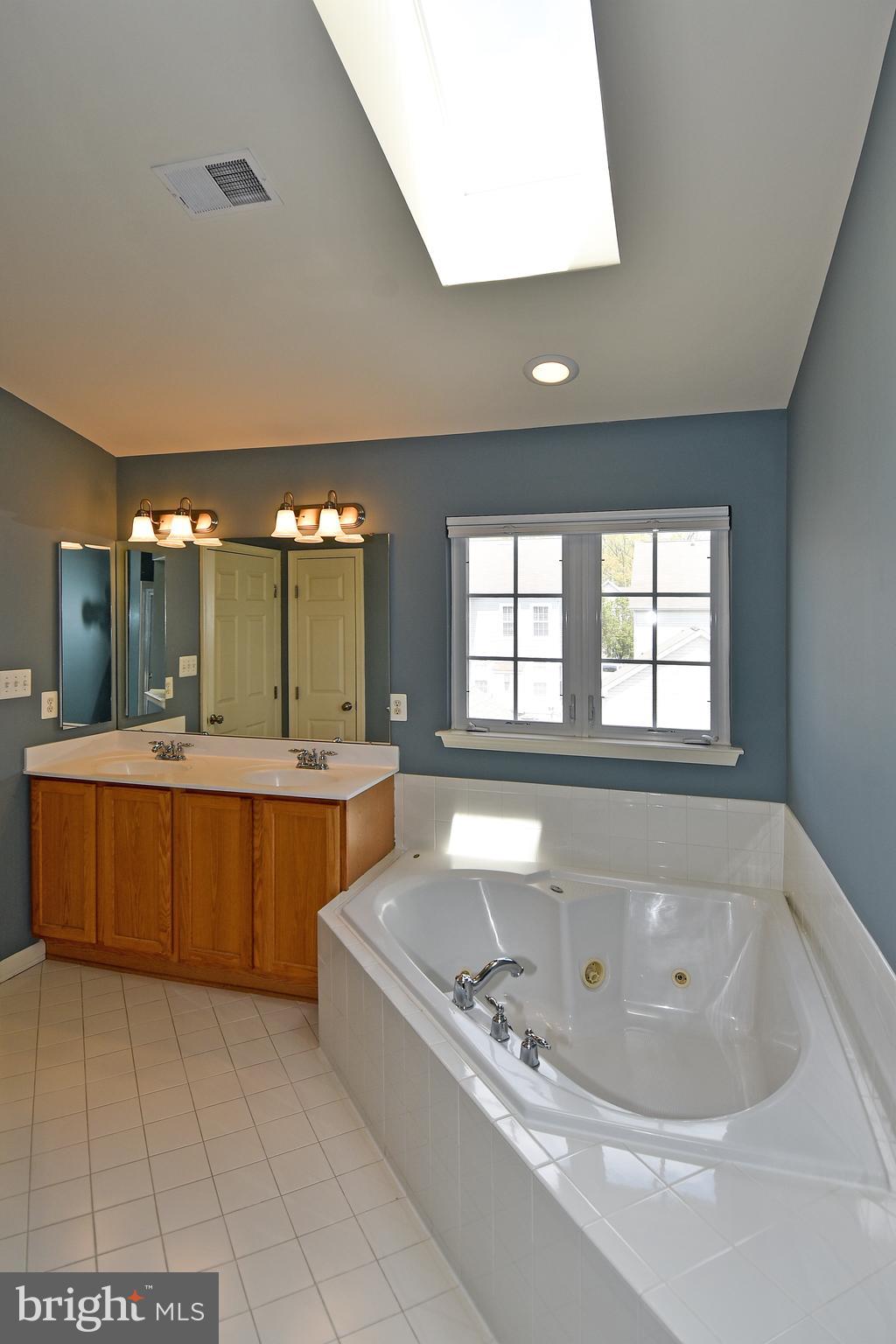 7836 Callington Way Hanover, MD 21076 - Photo 31 of 48 PRIMARY BATHROOM SKYLIGHT BRINGS IN NATURAL LIGHT