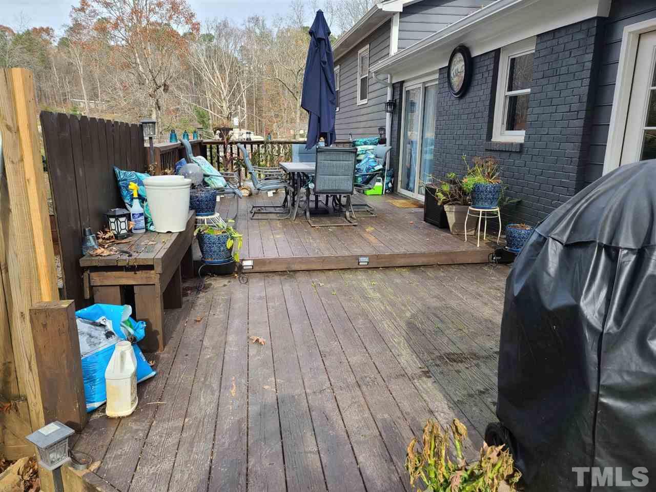 7010 Sorrell Lane Raleigh, NC 27603 - Photo 20 of 29 Back Deck is a Spacious 30 x 12. Plenty of room to Chill and Grill.