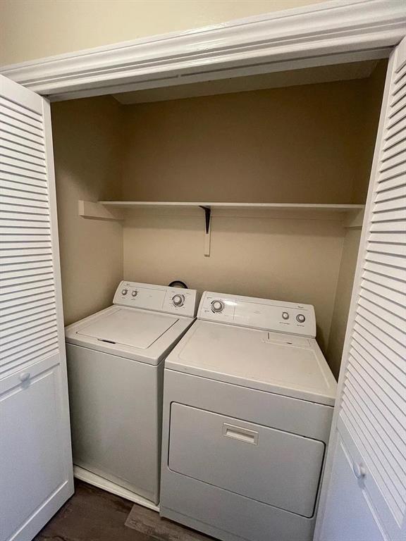 6315 Campbell Road, Unit 602 Dallas, TX 75248 - Photo 29 of 40 a utility room with dryer and washer