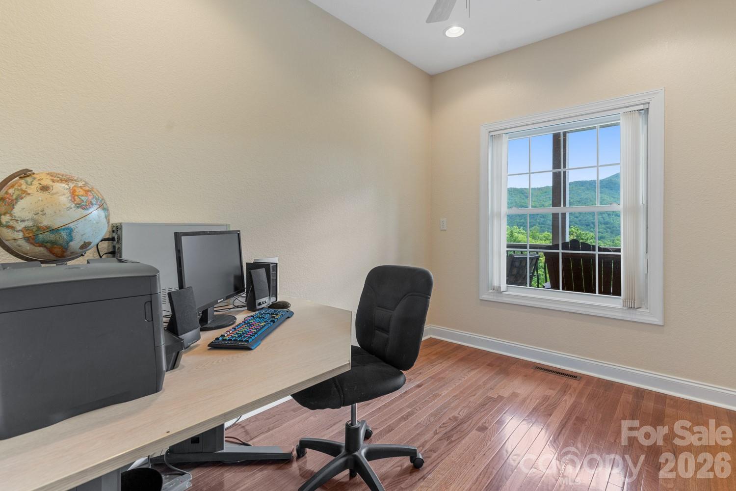6 Grouse Terrace Fairview, NC 28730 - Photo 30 of 46 a view of a workspace with furniture and a window