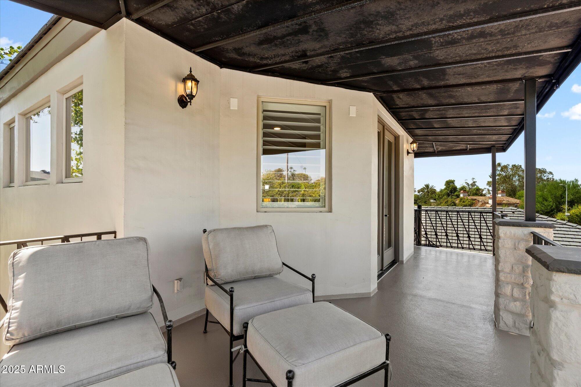 4502 East Exeter Boulevard Phoenix, AZ 85018 - Photo 33 of 48 Covered Balcony Seating Area