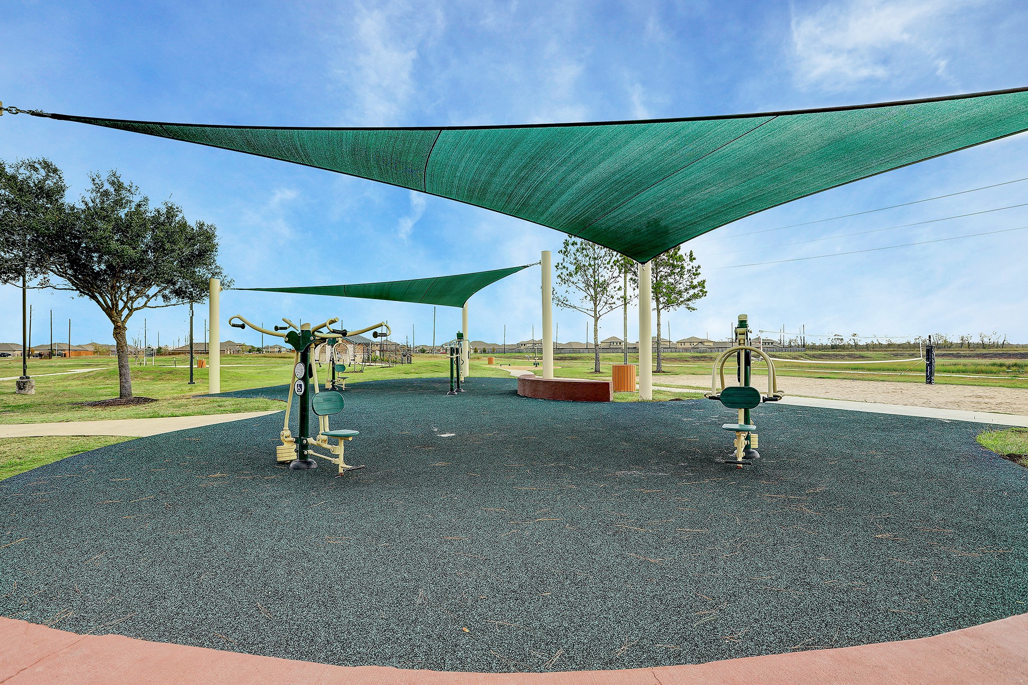223 Sunset Colony Drive Rosharon, TX 77583 - Photo 39 of 45 Enjoy some outdoor exercise with the equipment.