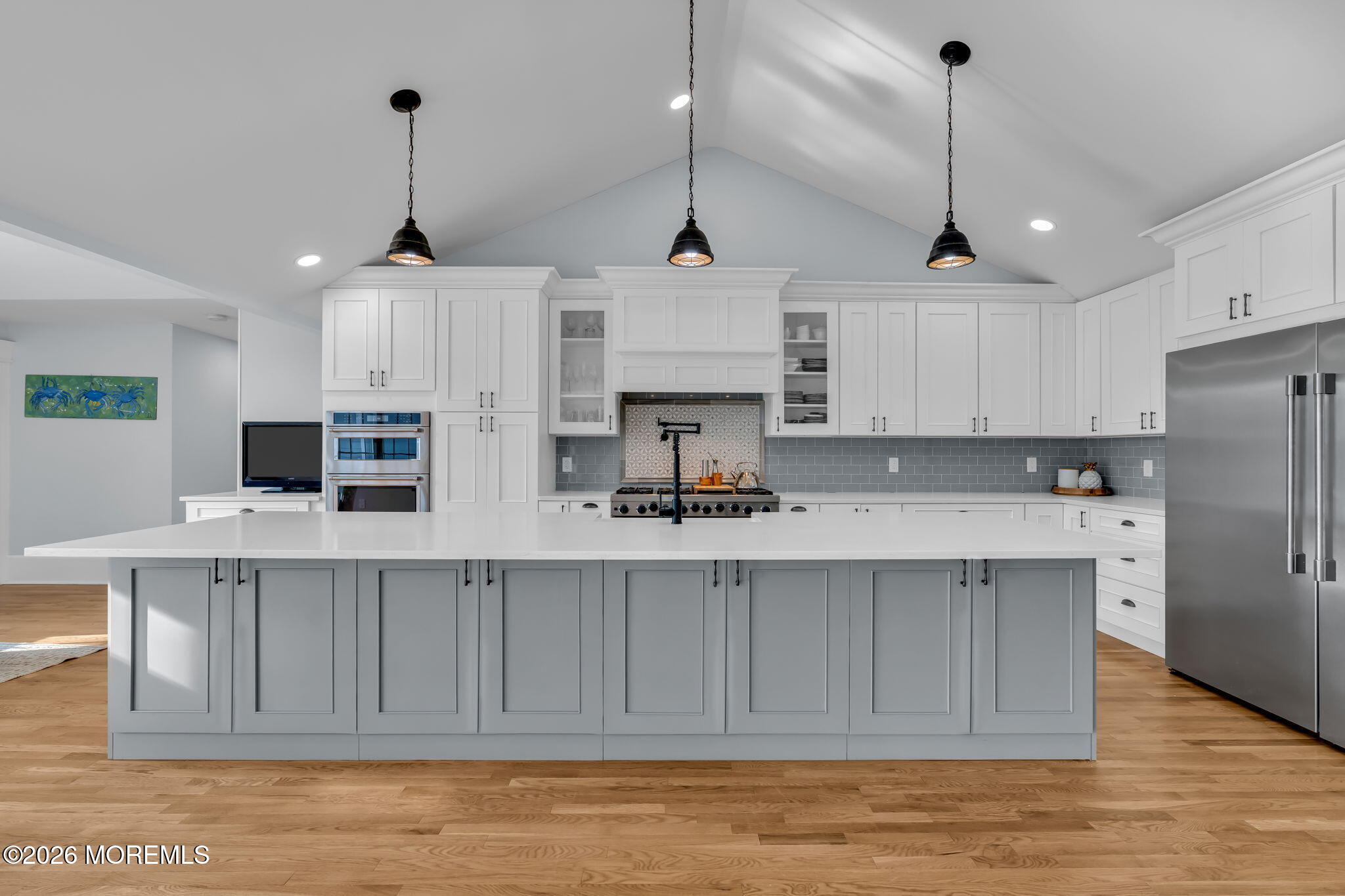 2 Tulip Tree Lane Rumson, NJ 07760 - Photo 11 of 55 a kitchen with stainless steel appliances granite countertop a sink a stove and a refrigerator