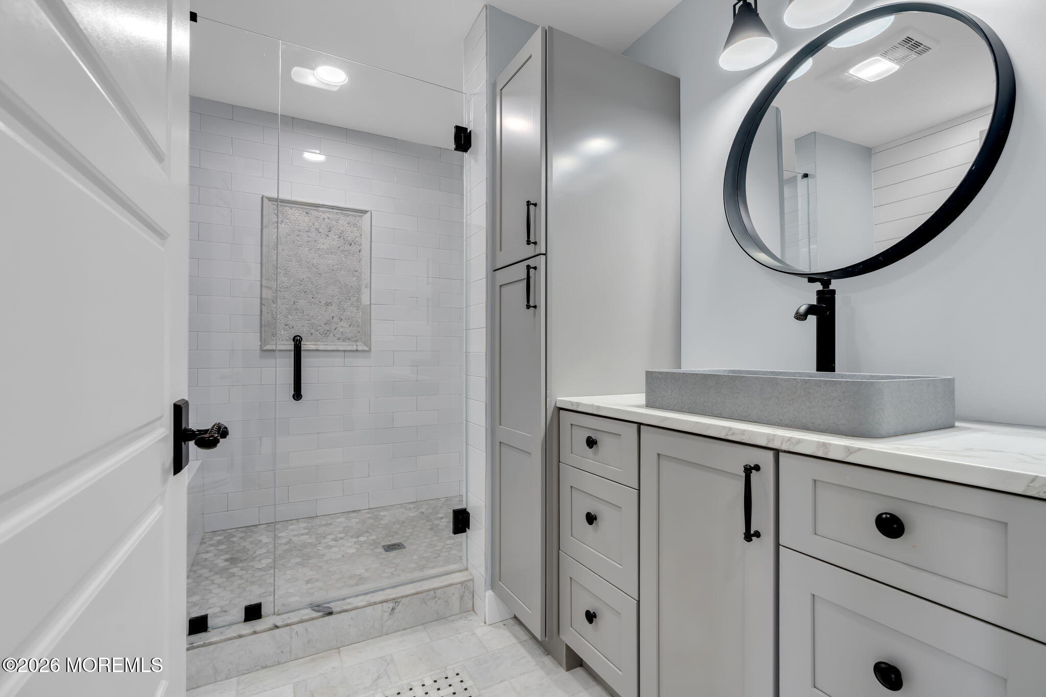2 Tulip Tree Lane Rumson, NJ 07760 - Photo 28 of 55 a bathroom with a sink a toilet and shower