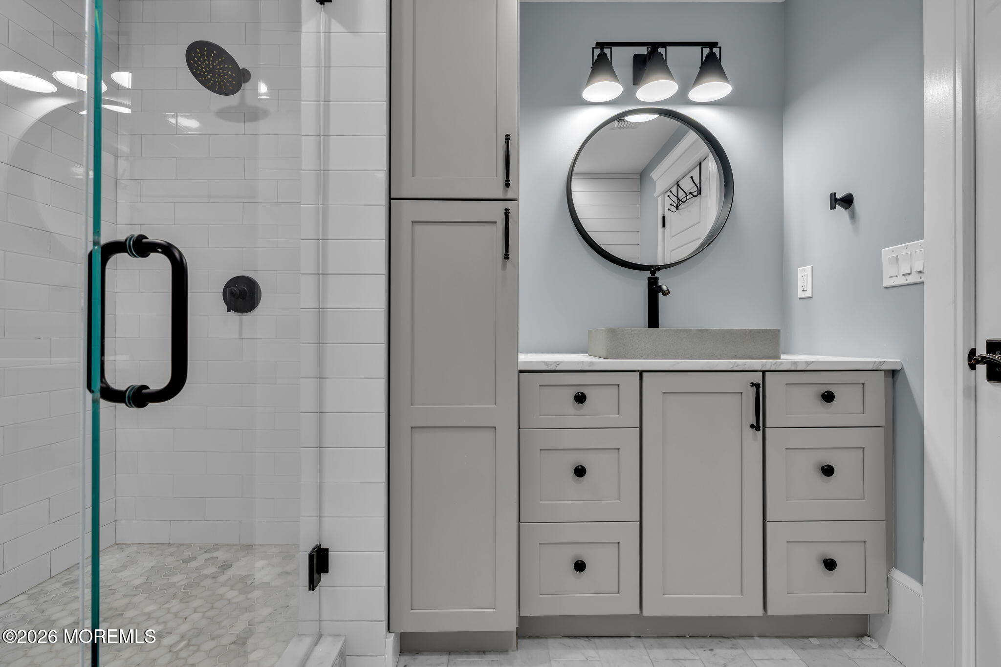 2 Tulip Tree Lane Rumson, NJ 07760 - Photo 29 of 55 a bathroom with a sink and a mirror