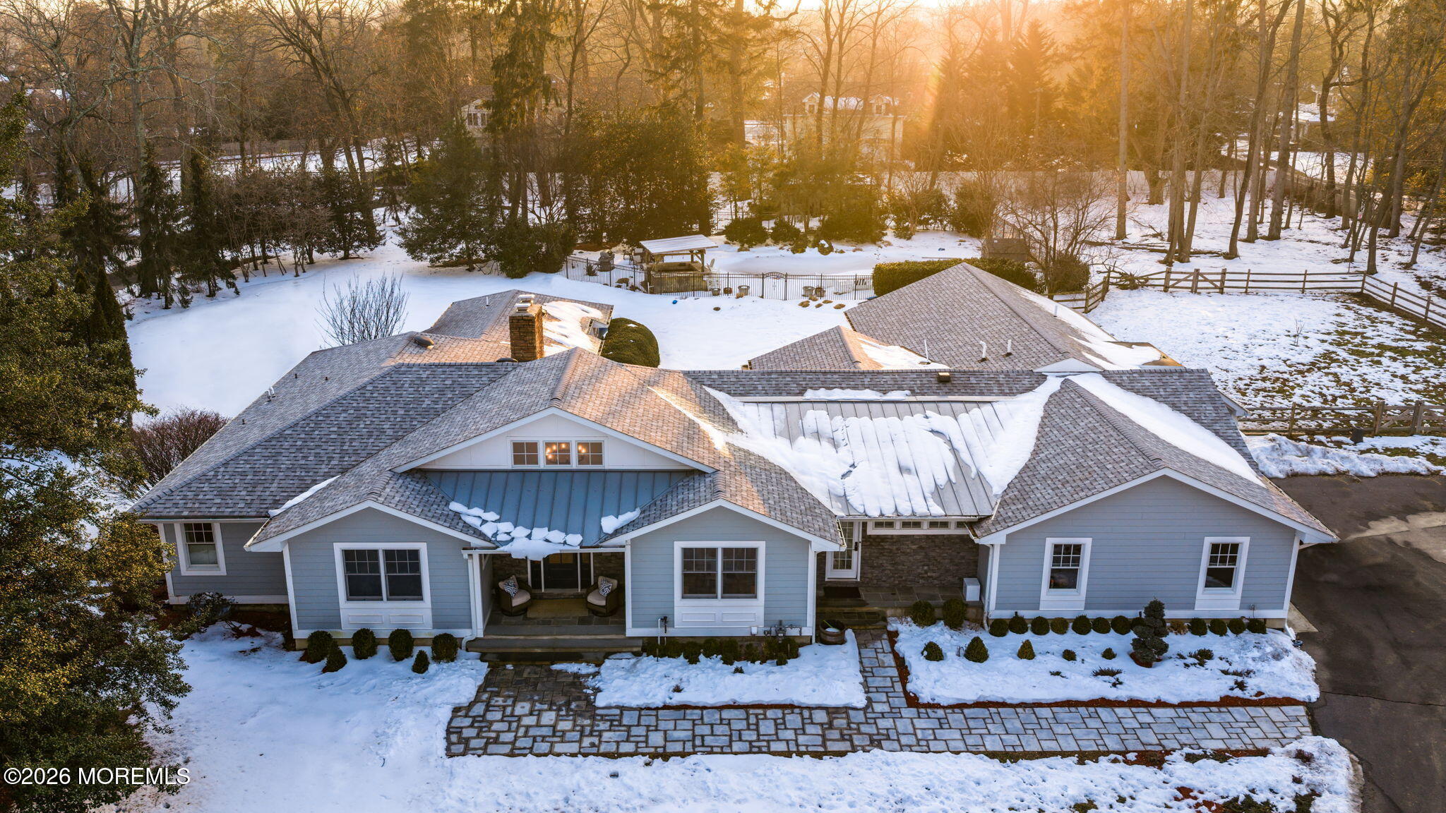 2 Tulip Tree Lane Rumson, NJ 07760 - Photo 54 of 55 a front view of a house with a porch