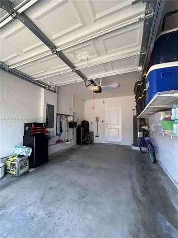 a view of a porch with seating space