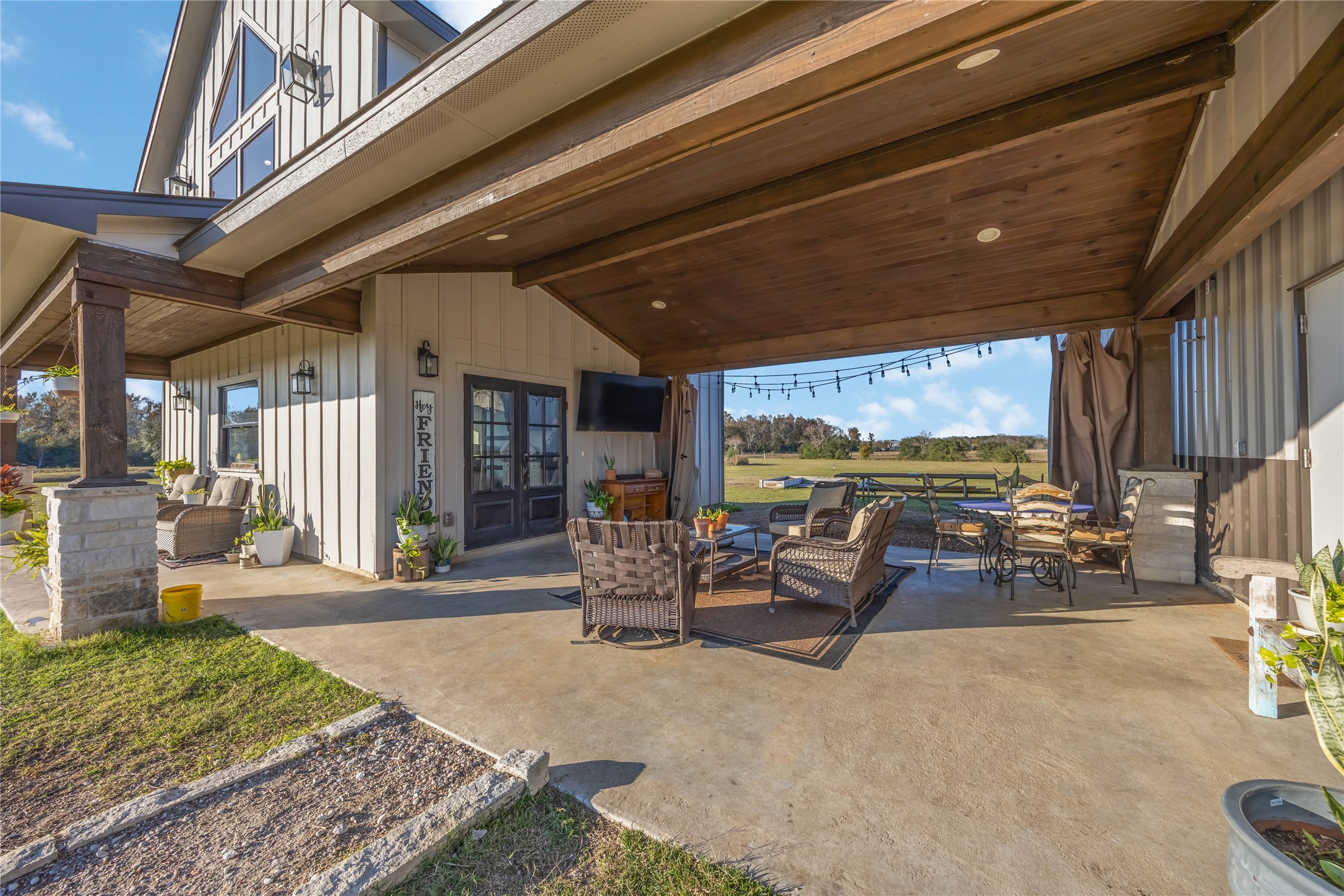 330 Ridge Road Manvel, TX 77578 - Photo 14 of 37 The patio covered and serves as an outdoor living space.