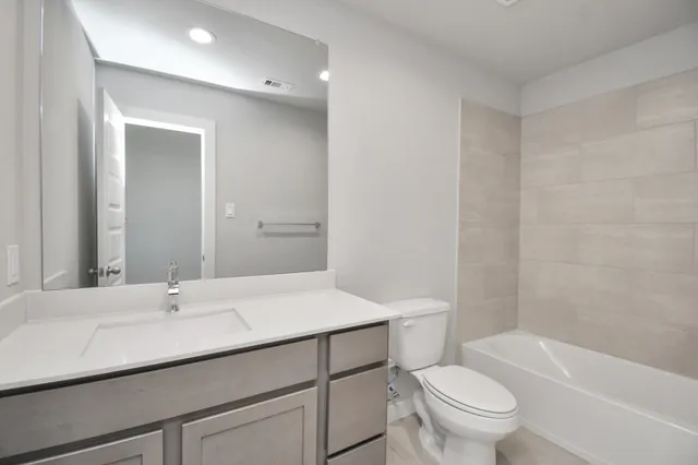 an empty room with closet