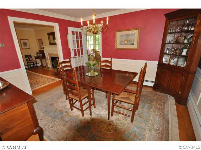 4324 Croatan Road Richmond, VA 23235 - Photo 6 of 22 a view of a dining room with furniture and wooden floor