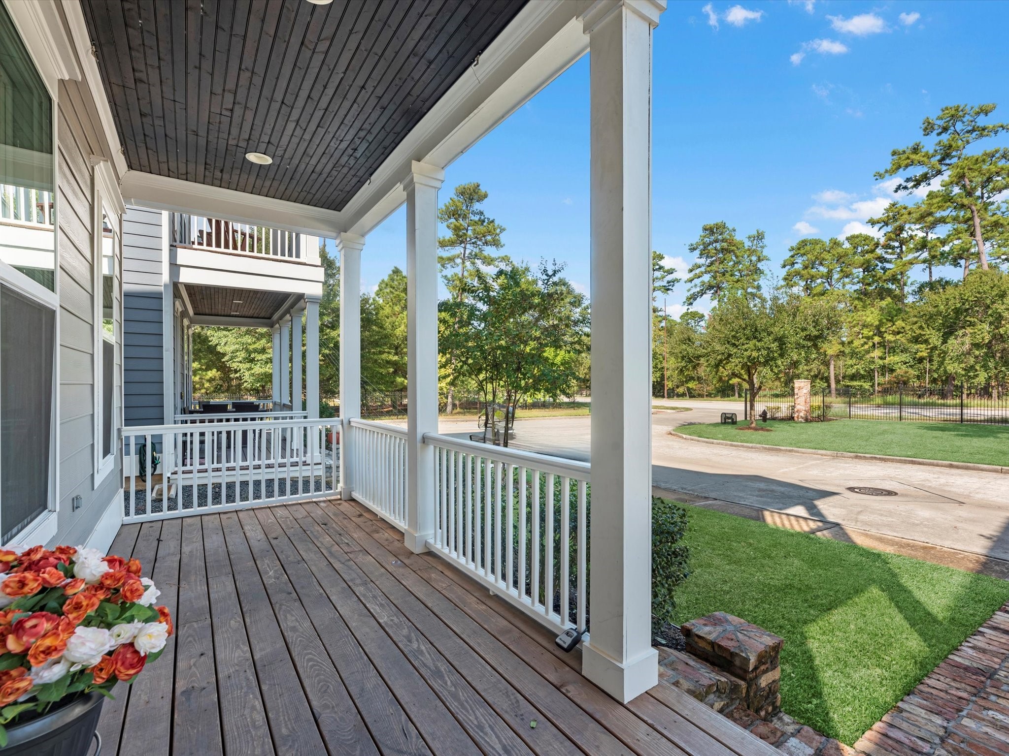 15 Black Dog Lane Spring, TX 77389 - Photo 3 of 32 a view of a porch with wooden floor and fence