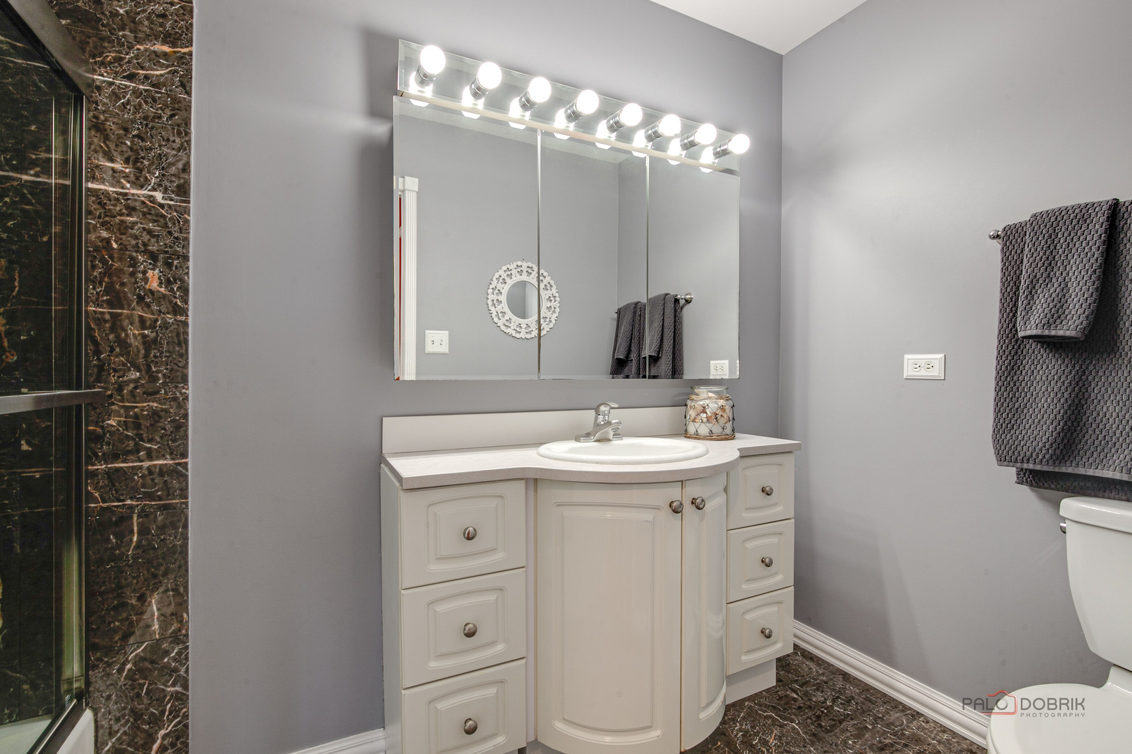 2016 Seneca Lane Mount Prospect, IL 60056 - Photo 20 of 33 a bathroom with a sink a toilet and mirror