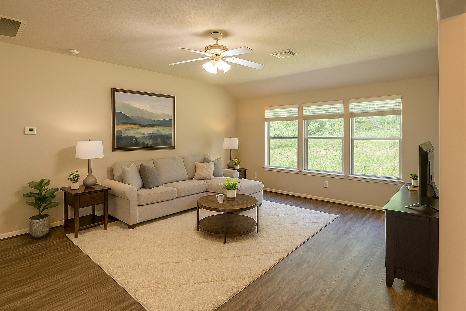 12595 Royal Springs Road Conroe, TX 77303 - Photo 14 of 26 a living room with furniture and a large window